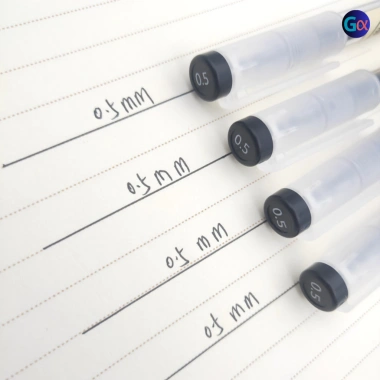 Bút Muji mực gel ngòi 0.5 va 0.35mm luyện viết Hán tự, nhanh khô không lem, giá 12.000 VND