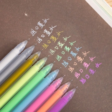 Bút Nhiều Màu Pastel 0.8mm 12 Màu Sáng, Ngòi Trơn, Khô Nhanh - Giá Ưu Đãi 44.160 VND 2