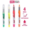 Bút nhớ Deli dòng dấu highlight 4 màu Hồng Xanh lá Cam Vàng EU35.440 giá 10.000₫ 2