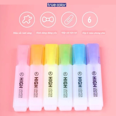 Bút nhớ highlight pastel dạ quang - Đánh dấu nhanh, học sinh, văn phòng, 32.000₫ 8