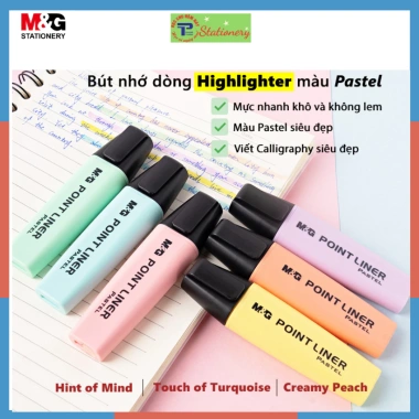 Bút nhớ Highlight pastel viết Calligraphy đẹp AHM 21.579 - Giá ưu đãi 12.200đ