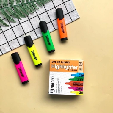 Bút nhớ Highlight Pro HL500 HL900 màu tươi tắn học sinh văn phòng Diệp Lạc giá 13.205₫
