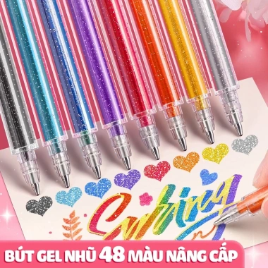 Bút Nhũ Kim Tuyến Lấp Lánh 12 Màu - Highlight Sáng Tạo Cho Bullet Journal, Học Sinh, Văn Phòng - Giá 90.500₫ 2