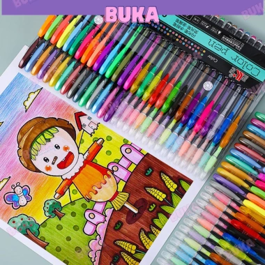 Bút nhũ neon Buka set 12-24 màu - Đồ trang trí planner, bullet journal, 31.900₫ 5