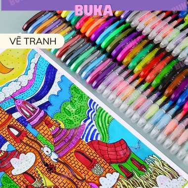 Bút nhũ neon Buka set 12-24 màu - Đồ trang trí planner, bullet journal, 31.900₫ 7