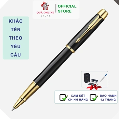 Bút Parker đen bóng cái vàng khắc tên miễn phí - Bút ký cao cấp, rẻ vô địch 342k