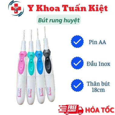 Bút Rung Huyệt Ngẫu Nhiên + Pin 2A - Giảm Đau Nhóm Cơ, Giá Ưu Đãi 389.000₫