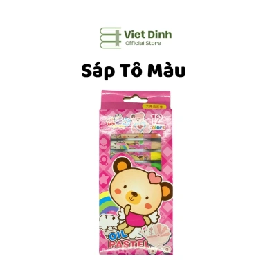 Bút sáp dầu 12 màu cho bé, độ bám tốt, không lem, giảm giá 20% chỉ 19.279₫ 3