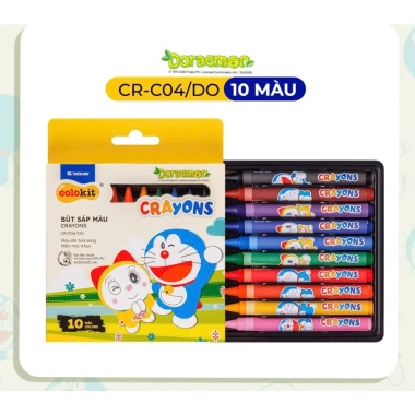 Bút Sáp Thiên Long Colokit Doraemon 12/16/24 màu tươi sáng, sáp mịn, an toàn cho bé – Giá 24.500₫ 3