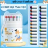 Bút Sáp Vặn 2in1 Tì Chành 12-48 Màu Sáp Dầu và Nước Dễ Rửa An Toàn Giá Ưu Đãi 55k
