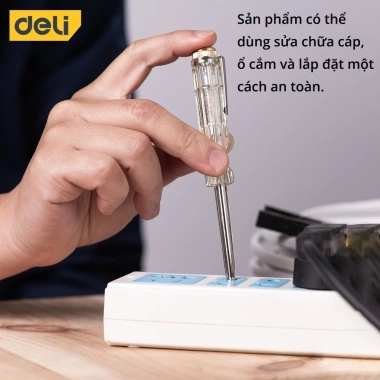 Bút Thử Điện Deli 100-500V EDL8.001 - Nhỏ Gọn Tiện Lợi An Toàn Chính Hãng 18.000₫ 5