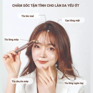 Bút tỉa lông mày nhỏ gọn, dễ dùng, tỉa lông mép, mũi, nách không đau - 52.000 VND