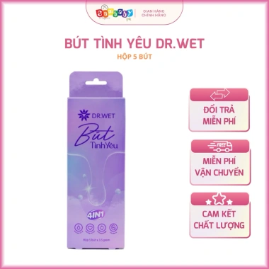 Bút Tình Yêu Dr.Wet Inner Gel Giảm Mụn Ngay, Cấp Ẩm Dưỡng Hồng - Hộp 5 Bút 170k