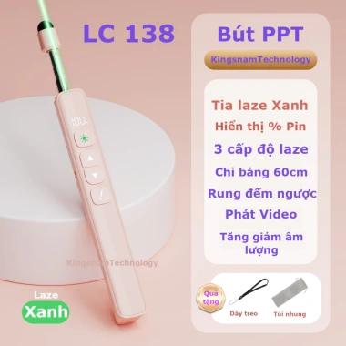 Bút trình chiếu S21 slide PowerPoint không dây, laser, pin sạc, điều khiển từ xa cao cấp - 44.099 VND 9