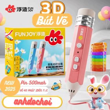 Bút vẽ 3D 2.025 nhiệt thấp, an toàn cho bé, không gây nóng, phát triển sáng tạo Bút vẽ 3D 2.025 nhiệt thấp, an toàn cho bé, không gây nóng, phát triển sáng tạo