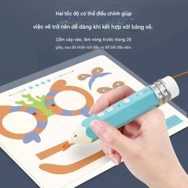 Bút vẽ 3D 2.025 nhiệt thấp, an toàn cho bé, không gây nóng, phát triển sáng tạo