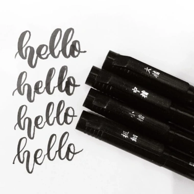 Bút Vẽ Calligraphy Brush - Bút Caligraphy Trang Trí Bullet Journal Giá 28.000 VND 4