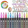 Bút Viền Kim Tuyến 8/12 Màu Double Line - Viền Lấp Lánh, Highlight DIY, Viết Thiệp, Bullet Journal - 41k 2