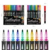 Bút Viền Kim Tuyến 8/12 Màu Double Line - Viền Lấp Lánh, Highlight DIY, Viết Thiệp, Bullet Journal - 41k 4
