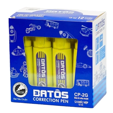 Bút xóa nước Batos CP-2G 12ml - Xóa sạch, không lem, ưu đãi 17.000đ 4