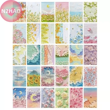 Bưu thiếp tranh sơn dầu 30 tấm - Thiệp chúc mừng nghệ thuật hoa cỏ trăng núi, 72.160₫ 8 Bưu thiếp tranh sơn dầu 30 tấm - Thiệp chúc mừng nghệ thuật hoa cỏ trăng núi, 72.160₫ 8