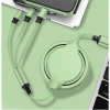 C-SAW 3A Dây Sạc Nhanh 3 Trong 1 Bảo Vệ Cáp Kính Thiên Văn Đầu Nối Đa Năng USB Nhiều Màu - Giá 139.650đ