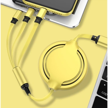 C-SAW 3A Dây Sạc Nhanh 3 Trong 1 Bảo Vệ Cáp Kính Thiên Văn Đầu Nối Đa Năng USB Nhiều Màu - Giá 139.650đ 2