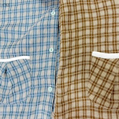 C12 Set Đồ Ngủ Nữ Pyjama Sunacollection Lửng Đùi Kẻ Mềm Mịn Thoáng Mát 239.000 VND 8