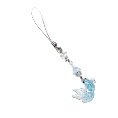 Cá móc khóa acrylic đa năng chống vỡ cho chìa khóa và dây điện thoại - Giá chỉ 38.376đ