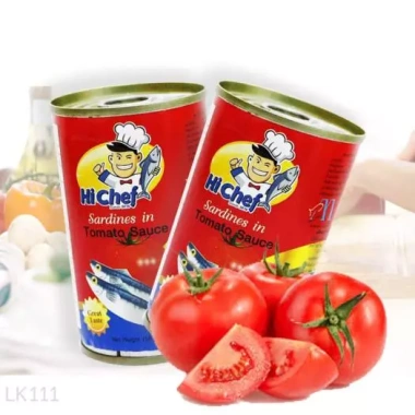 Cá Mòi Sốt Cà Chua HI CHEF Đầu Bếp Thái Lan 155g - Lộc 10 LON Giá 112.000 VND