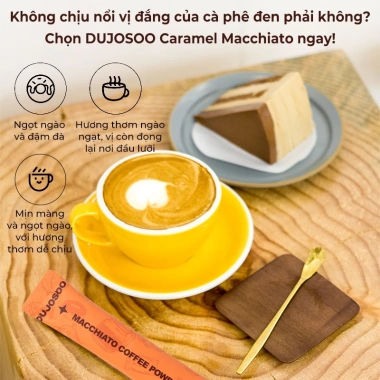 Cà phê 3 trong 1 DUJOSOO Creamy Macchiato 15g - Gói 8, chỉ 99.000₫, thơm béo, tiện lợi 6