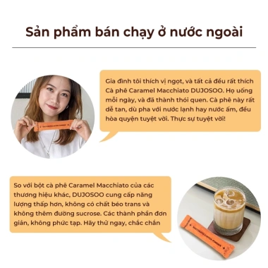 Cà phê 3 trong 1 DUJOSOO Creamy Macchiato 15g - Gói 8, chỉ 99.000₫, thơm béo, tiện lợi 7