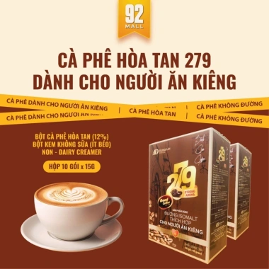 Cà Phê Ăn Kiêng 279 - Giảm Cân, Cân Bằng Đường Huyết, Hòa Tan Tiểu Đường - Giá 65.500 VND