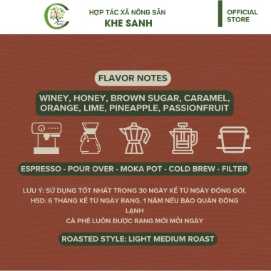 Cà phê Arabica Specialty Khe Sanh OCOP 5 sao - Rang xay nguyên chất, giá ưu đãi 89.000₫