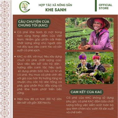 Cà phê Arabica Specialty Khe Sanh OCOP 5 sao - Rang xay nguyên chất, giá ưu đãi 89.000₫