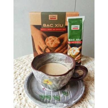 Cà Phê Bạc Xỉu Hoà Tan C+ Cộng Cà Phê 180g (12 gói 15g) - Vixi Giá chỉ 55.000đ