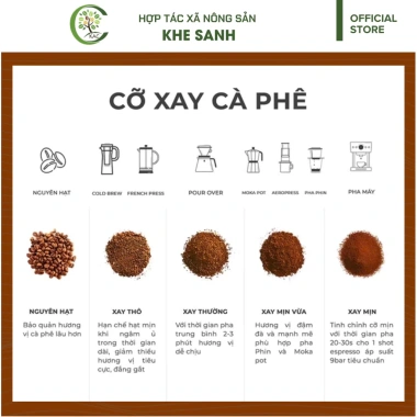 Cà phê BLEND 50% Arabica 50% Robusta Khe Sanh - Rang xay, giá ưu đãi 59.000₫ 2