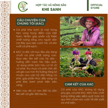 Cà phê BLEND 50% Arabica 50% Robusta Khe Sanh - Rang xay, giá ưu đãi 59.000₫ 4