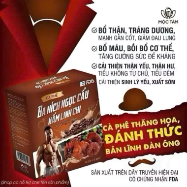 Cà Phê Bổ Than Tráng Dương Tăng Cường 15 Gói - Ba Kích, Ngọc Cẩu, Nấm Linh Chi 50k 9 Cà Phê Bổ Than Tráng Dương Tăng Cường 15 Gói - Ba Kích, Ngọc Cẩu, Nấm Linh Chi 50k 9