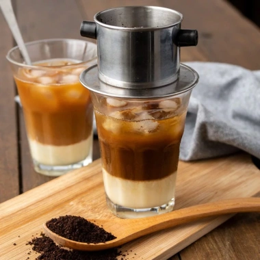 Cà Phê Bột 100% Robusta Rang Mộc Gu Đậm Thơm Nồng Túi 200g/500g 49k 5