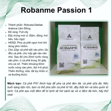 Cà Phê Bột Robanme PS1 500g 90Rô/10Ara - Đậm, Thơm, Hậu Vị Ngọt, Pha Cà Phê Sữa và Đá, Giá 149.000₫ 2