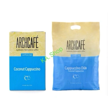 Cà Phê Cappuccino Dừa Archcafe – Hộp 12 Gói (20g) hoặc Bịch 50 Gói, Giá chỉ 89.000₫