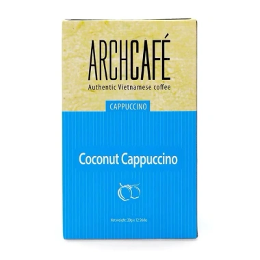 Cà Phê Cappuccino Dừa Archcafe – Hộp 12 Gói (20g) hoặc Bịch 50 Gói, Giá chỉ 89.000₫