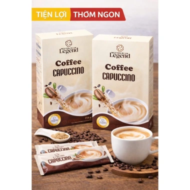 Cà phê Capuccino Nguyên Xuân 12 gói (216g) - Hương vị Việt, dễ pha, giảm 18% 4