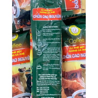 Cà phê Chồn Bột Cao Đại Nguyên 0.5kg - HSD 17/06/2.026, Giảm giá 60.000đ, hương vị đậm đà, chất lượng cao