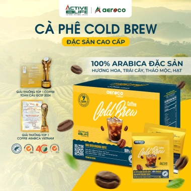Cà Phê Cold Brew Aeroco 100% Arabica - Túi Lọc Nhật Bản Cao Cấp Giá 282.000 VND