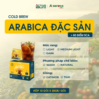 Cà Phê Cold Brew Aeroco 100% Arabica - Túi Lọc Nhật Bản Cao Cấp Giá 282.000 VND