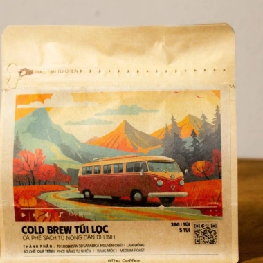 Cà phê Cold Brew túi lọc nguyên chất Blend Robusta & Arabica - 6Thọ Coffee, chỉ 35.000₫