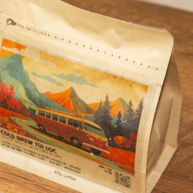 Cà phê Cold Brew túi lọc nguyên chất Blend Robusta & Arabica - 6Thọ Coffee, chỉ 35.000₫