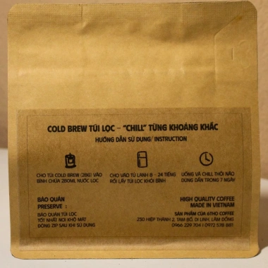 Cà phê Cold Brew túi lọc nguyên chất Blend Robusta & Arabica - 6Thọ Coffee, chỉ 35.000₫